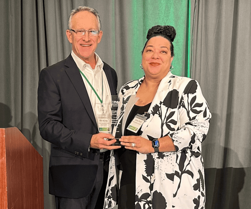 Rick Murray, President and CEO, Arizona Chapter National Safety Council, and Casey Boyd, accepting on behalf of the The Judicial Branch of Arizona in Maricopa County.